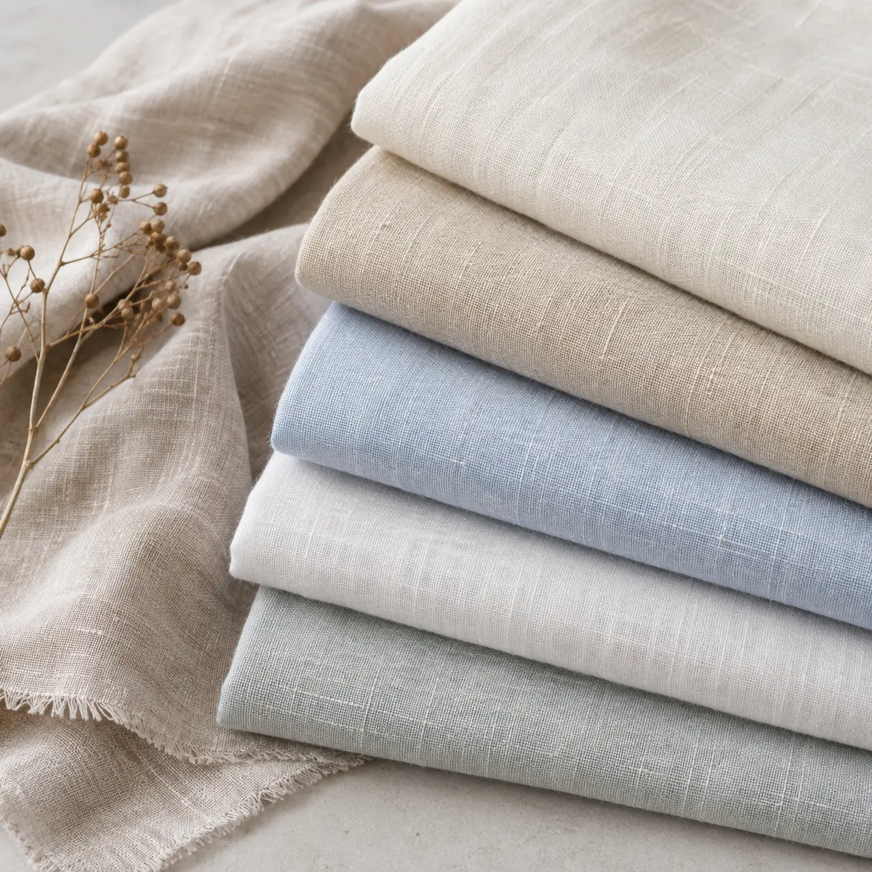 Linen & Blends men's shirting fabric collection by Brar Group